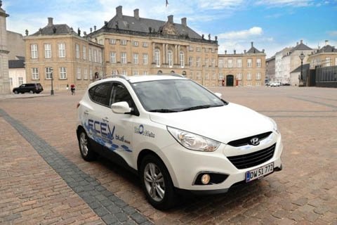 유럽대륙 횡단을 마친 현대자동차의 수소차 iX35. 사진=Ev world