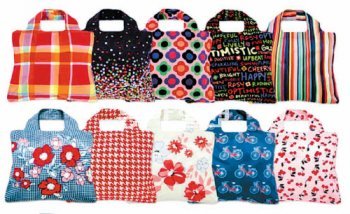 호주 친환경 브랜드인 ‘인바이로삭스’가 내놓은 다양한 색상의 에코백. 신세계백화점 제공