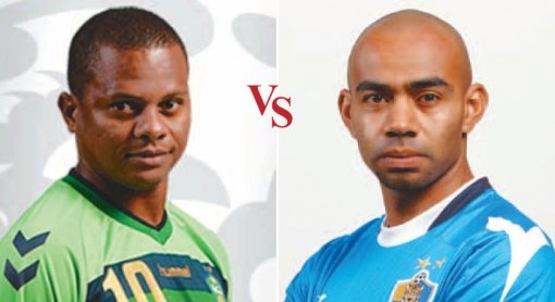 전북 루이스(왼쪽)-울산 에스티벤. 사진제공｜전북 현대 모터스, 울산 현대