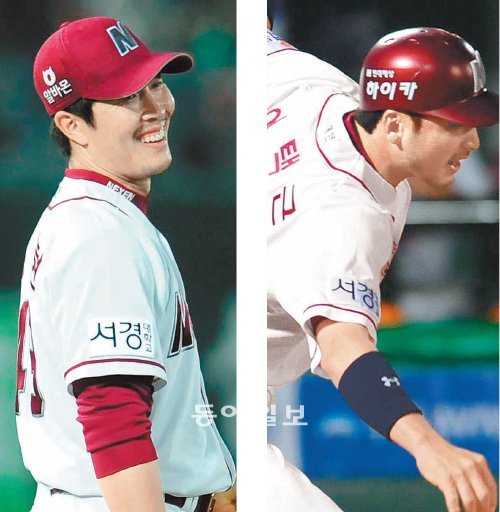 김병현(왼쪽). 이택근.