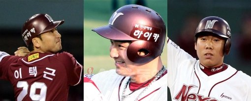 (왼쪽에서부터)이택근-박병호-강정호. 스포츠동아DB