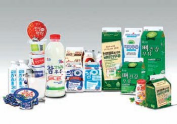 비락에서 생산하고 있는 다양한 유제품들. 비락 제공