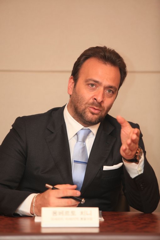 마세라티의 아·태지역 총괄사장 움베르토 마리아 치니(Umberto Maria Cini).