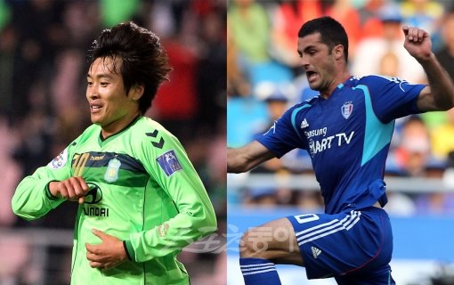 이동국(왼쪽)-라돈치치. 스포츠동아DB