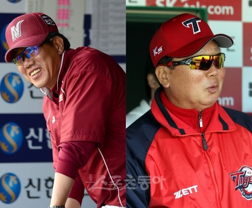 김시진 감독(왼쪽)-선동열 감독. 스포츠동아DB