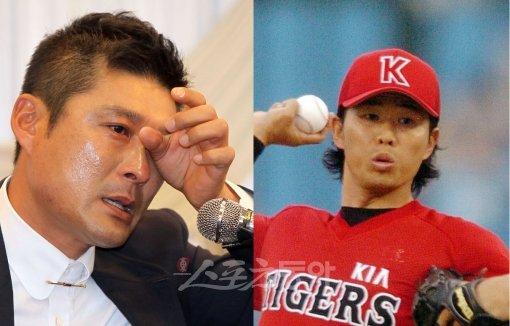 이종범(왼쪽)-최향남. 스포츠동아DB