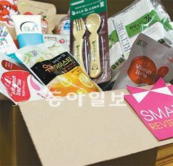월 9900원을 내면 매달 20일 건강식품 세트를 배송받을 수 있는 ‘스마트 체험박스’. 엠앤에스파트너스 제공