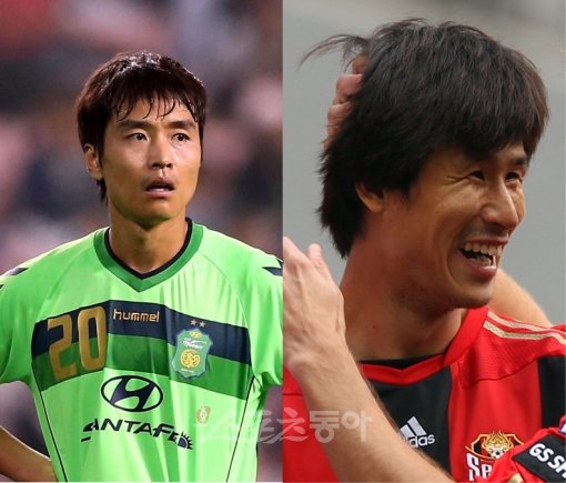 이동국(왼쪽)-정조국. 스포츠동아DB