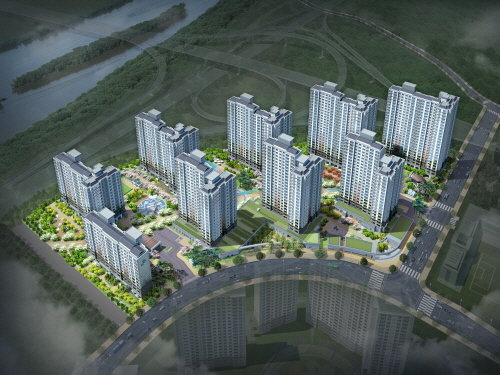 <포스코건설, '이시아폴리스 더샵 4차' 조감도>