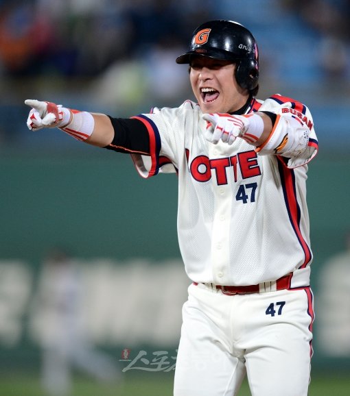 팬투표에서 역대 최다득표를 기록한 롯데 포수 강민호. 스포츠동아DB