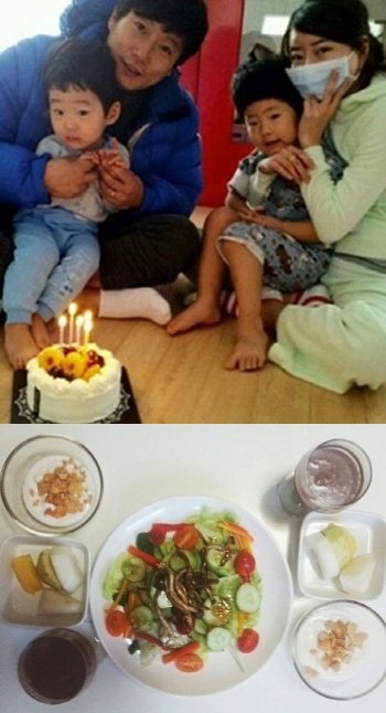 이수근 가족, 아내 식단(출처= 박지연 미니홈피)