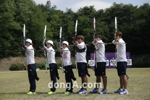 한국 양궁 대표팀. 동아닷컴DB