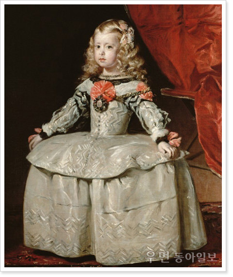 ▲ 벨라스케스 ‘하얀 드레스를 입은 왕녀 마르가리타’ (1653년, 캔버스에 유채, 100x128.5 cm, 빈 미술사 박물관)
