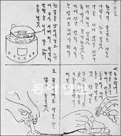 미국인 선교사이자 간호사였던 에스더 실드씨가 조선 여성을 간호사로 양성하기 위해
1920년대 세브란스병원 간호원양성학교에서 사용한 강의록. 당시 해부학 시간에는 진흙으로 뼈의 모형을 만들었다. 대한간호협회 제공