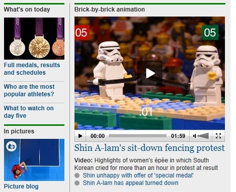 영국 일간지 가디언에 올라온 ‘신아람 1초 오심’ 레고 페러디 동영상