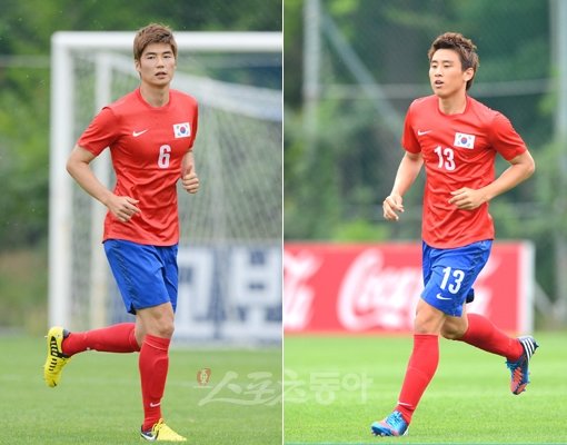 런던올림픽 축구 국가대표 기성용-구자철(왼쪽부터). 스포츠동아DB