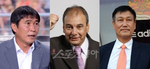 (왼쪽에서부터)인천 김봉길 감독-대구 모아시르 감독-경남 최진한 감독. 스포츠동아DB