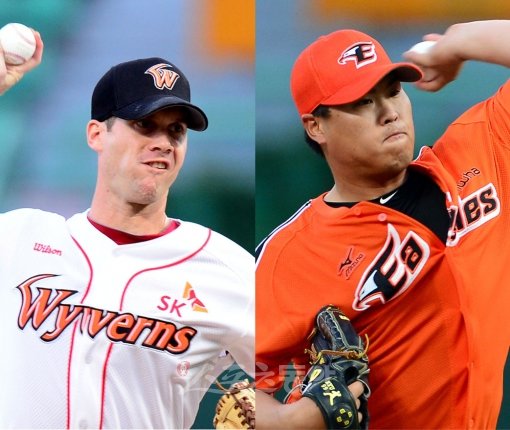 부시(왼쪽)-류현진. 스포츠동아DB