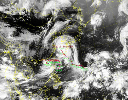 태풍 덴빈 경로
