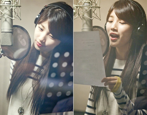 ‘수지 녹음실 포착’