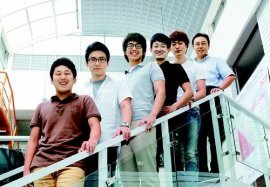 제5회 친환경건축디자인 공모전에서 상을 받은 영남대 건축학부 학생들이 한자리에 모였다. 왼쪽부터 고재청, 황지훈, 조성원, 윤인한, 조준호 씨, 박상민 지도교수. 영남대 제공