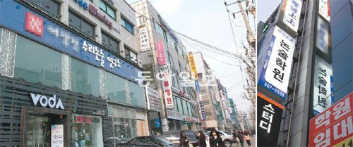 ‘사교육 1번지’ 서울 강남구 대치동 학원가에는 최근 ‘학원 임대’ 현수막이 이곳저곳에 내걸리는 가운데 주로 상위권 학생을 대상으로 운영되는 일부 학원과 컨설팅업체에는 수험생과 학부모의 발걸음이 여전하다. 동아일보DB