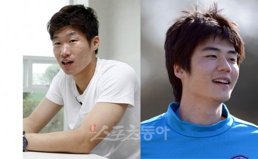 QPR 박지성(왼쪽)-스완지시티 기성용. 스포츠동아DB