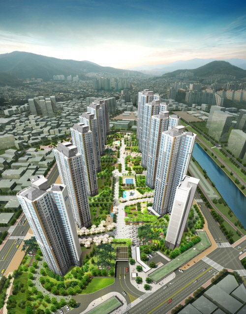 <포스코건설 '부산 더샵 파크시티' 조감도>