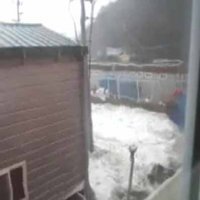 16호 태풍 ‘산바’의 영향으로 여수에 초속 30m이상의 강풍이 불고 있다.