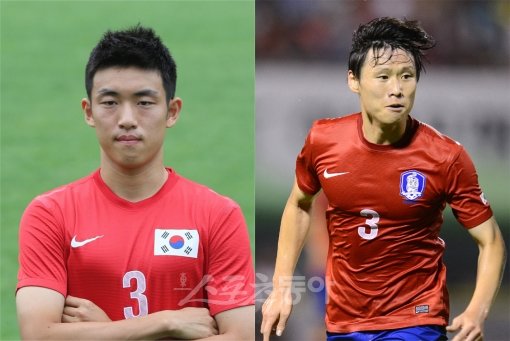 이란전 왼쪽수비의 핵 윤석영(왼쪽)과 박원재. 스포츠동아DB