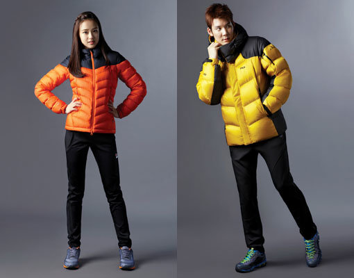 박태환(오른쪽)과 손연재