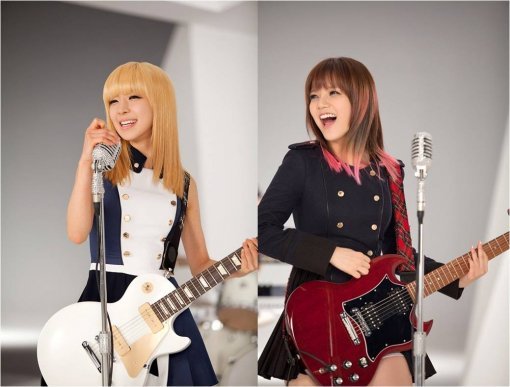 걸그룹 AOA 초아-지민(왼쪽부터). 사진제공｜FNC엔터테인먼트