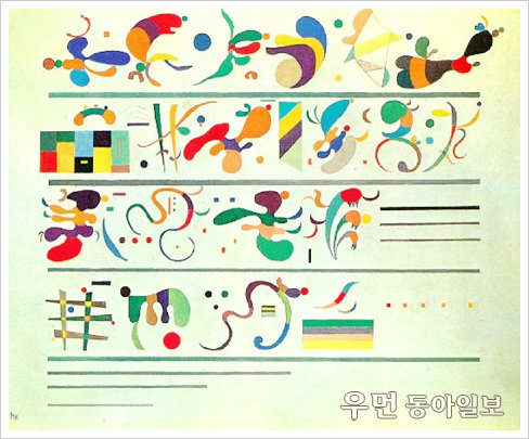 ▲ 칸딘스키 ‘연속’ (1935년, 캔버스에 유채, 81×100, 워싱턴 필립스 컬렉션)
