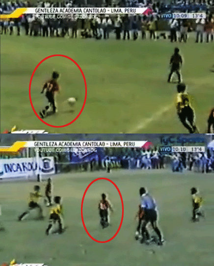 ‘메시 10살 때 축구경기’ 동영상 화제. 출처=유튜브 동영상 화면 캡쳐