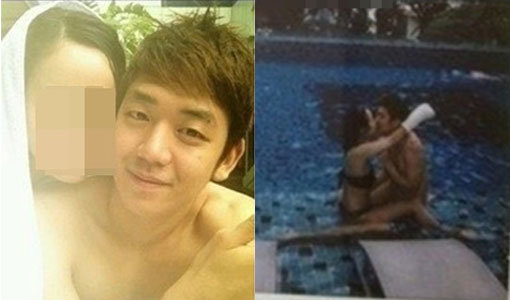 이용대와 그의 여자친구가 수영장에 함께 있는 사진이 공개돼 열애설이 불거졌다.