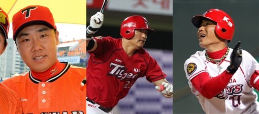 2013년에는 ‘LCK포’가 제대로 가동될까. KIA 타선의 희망 이범호-최희섭-김상현(왼쪽부터)이 일본 오키나와 마무리캠프에 합류해 내년 시즌을 위한 담금질에 나선다. 스포츠동아DB, 사진제공｜스포츠코리아