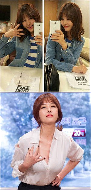 박은지 반전 매력 사진. 출처=박은지 미투데이(위), tvN 제공(아래)