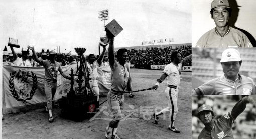 1985년 2월 국내프로야구팀으로는 최초로 미국에서 전지훈련을 실시하며 메이저리그를 경험한 삼성은 그해 가을 전·후기 통합우승을 차지했다. 당시만 해도 메이저리그는 한국야구에 문화적 충격이었다. 위쪽 사진은 김영덕 감독, 고 장효조, 김일융. 스포츠동아DB