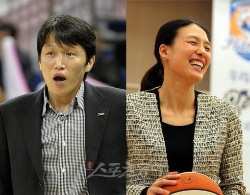 위성우 감독(왼쪽)-전주원 코치. 스포츠동아DB