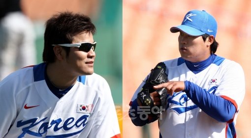 현역 메이저리거 추신수(왼쪽)와 예비 메이저리거 류현진의 내년 WBC 참가 여부는 국내 야구팬들의 가장 큰 관심사 중 하나다. 일단 추신수와 류현진의 에이전트 스콧 보라스는 불참 입장을 드러낸 상태다. 스포츠동아DB