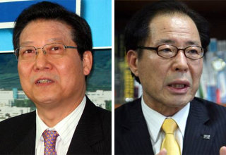 민주당 공민배(왼쪽), 무소속 권영길 후보. 사진 제공 동아일보 DB