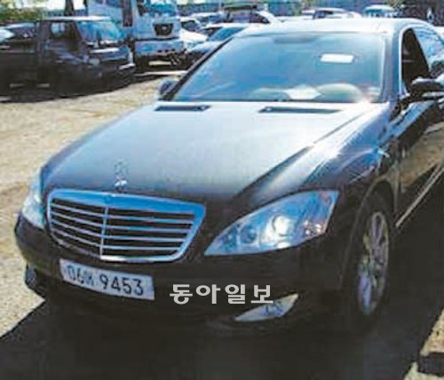 3300만 원으로 공매차량 중 매각 예정 가격이 가장 높은 2006년식 벤츠 S500. 서울시 제공
