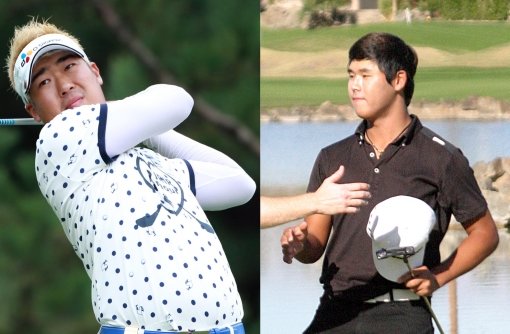 이동환(왼쪽)-김시우. 사진제공｜CJ, 세마스포츠마케팅