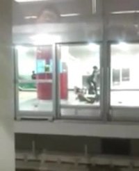 7호선 폭행. 영상캡쳐.