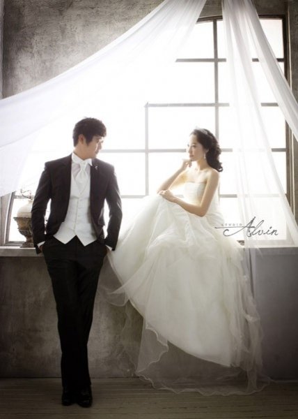 이보근-정미희 예비부부. 사진=넥센 히어로즈