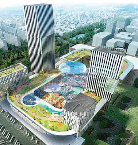 롯데쇼핑이 11일 공개한 인천종합터미널 부지에 대한 개발 조감도. 롯데쇼핑 제공