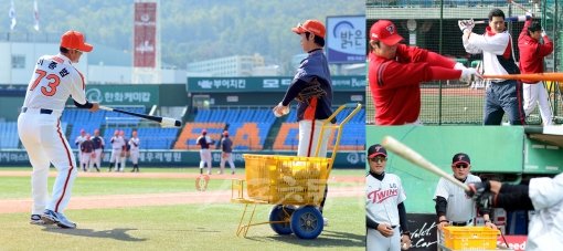 토미 라소다 전 LA 다저스 감독은 “1년 중 가장 슬픈 날은 야구시즌이 끝나는 날”이라고 했다. 그것이 오프시즌의 고된 일면을 대변하는 말은 아닐까. 각 구단은 다음 시즌을 준비하느라 바쁜 걸음을 옮기고 있다. 특히 올 시즌 4강 진출에 실패한 한화(왼쪽), KIA(오른쪽 상), LG(오른쪽 하)의 겨울은 더 뜨겁다. 스포츠동아DB