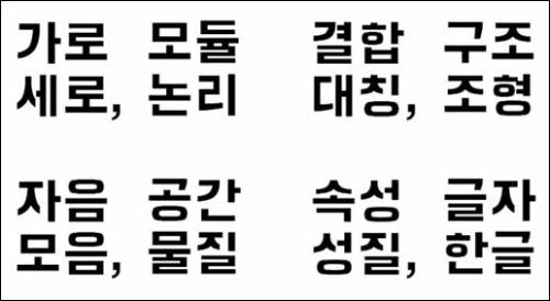 김태헌 소장이 개발한 공간체. 김태헌 소장 제공