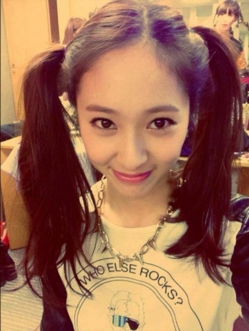 크리스탈 양갈래 머리