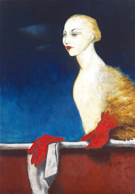 극장 박스석의 여인 요세프 시마·1935년 102×72cm